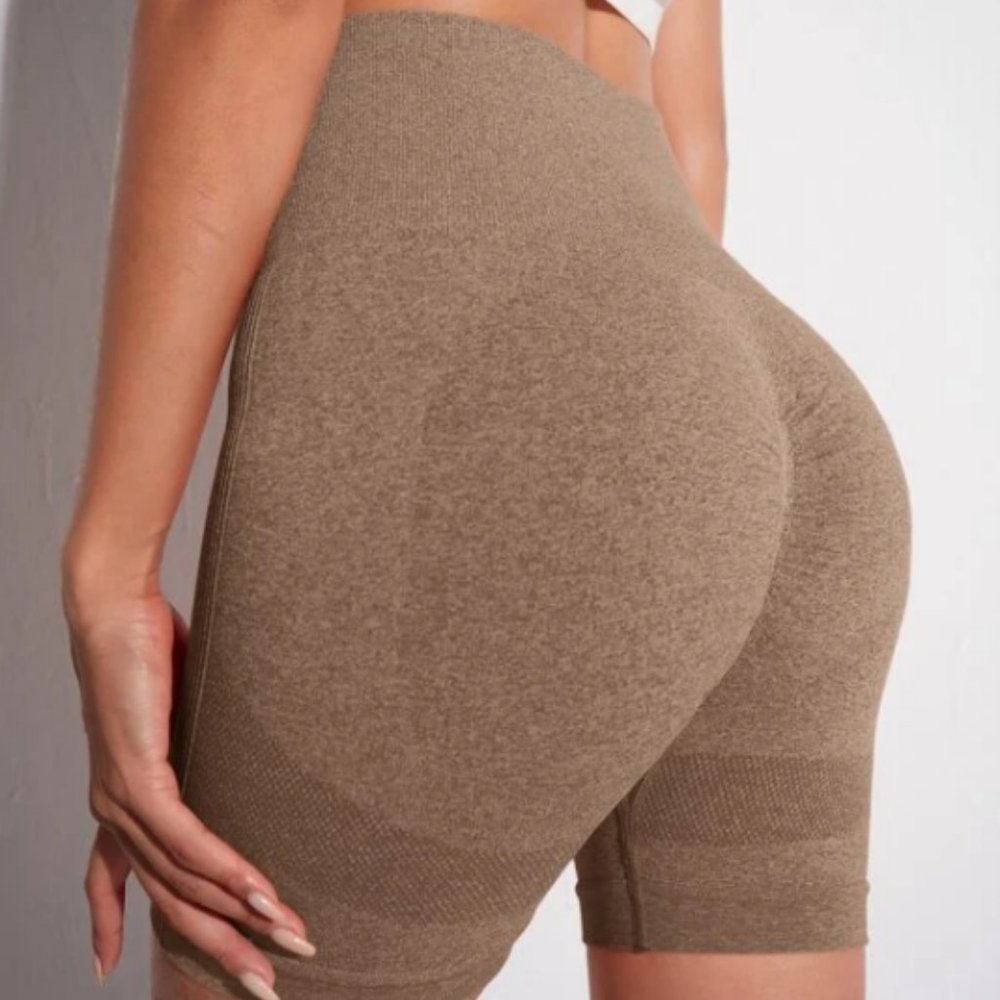 SHEIN Brown Scrunch Shorts